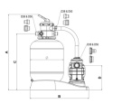 Zestaw Filtracyjny 5000 l/h Galactic Monobloc z Pompą Samozasysającą
